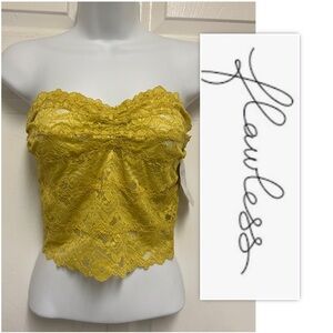 Flawless Mustard Yellow Stretch Lace Bralette
